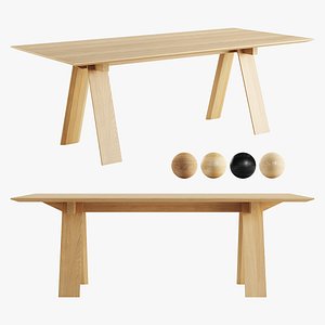 3D Trave Square Dining Table by Branca Lisboa
