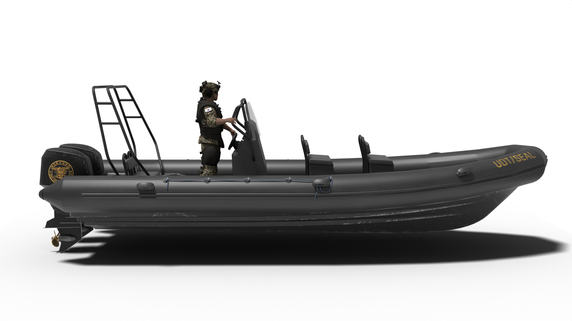 Zodiac Military Boat And Soldier Model - TurboSquid 2220532