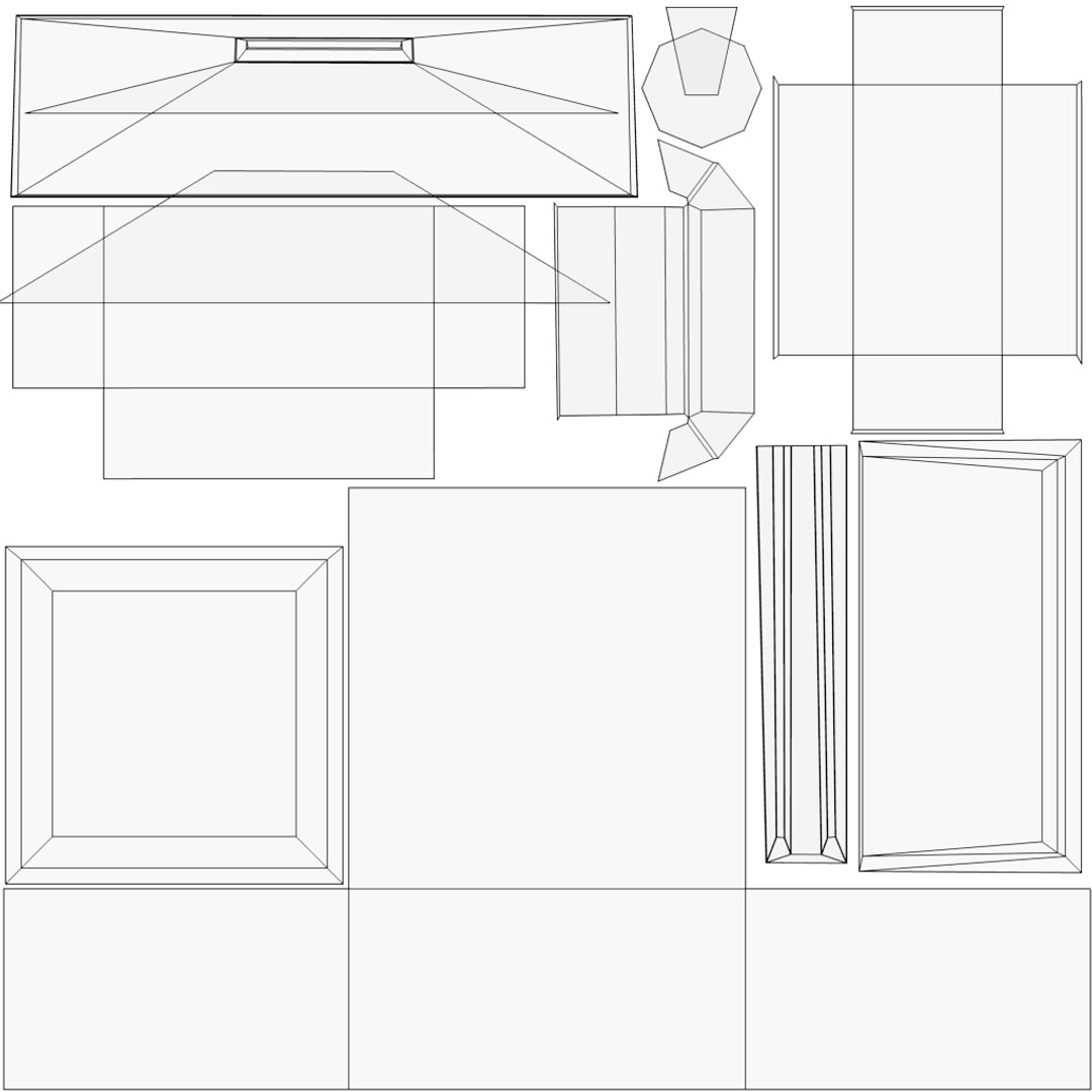 3d Service Station Cupboard Model