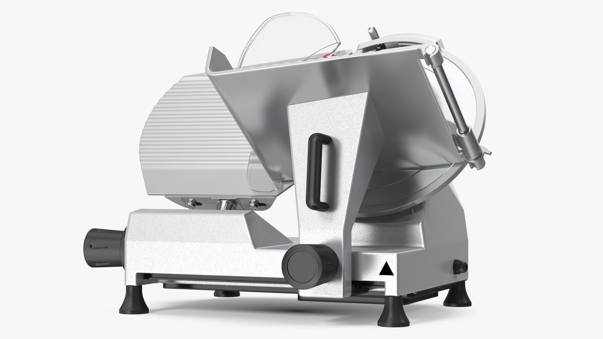 Electric Commercial Meat Slicer Stainless Steel 3D model preview