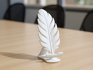 3D Feather Quill 3D Printable 3D print model