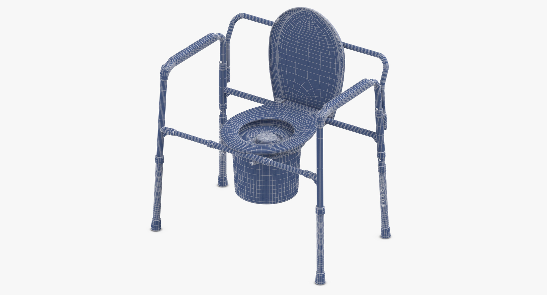 Medical bedpan commode chair 3D TurboSquid 1350221