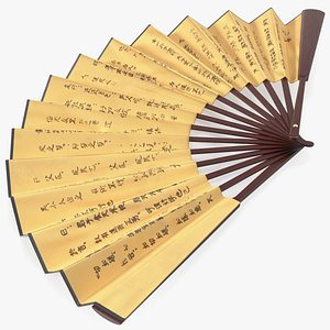 3D model Traditional Chinese Fan