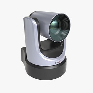 Video Conferencing PTZ Camera Low-Poly 3D model