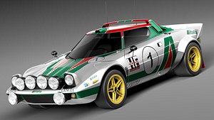 lancia stratos hf 1974 c4d