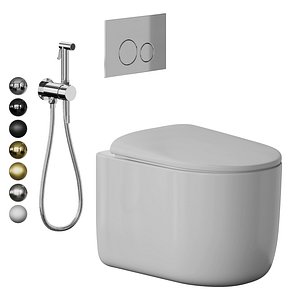 Boheme Flow hanging toilet 3D