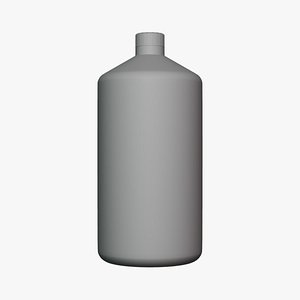 3D Drink Bottle - Geometry Only No Textures No Materials