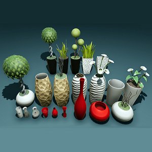 3D pots vase