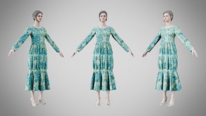 Dress 25 Tropical Horizon 3D model