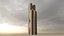 Futuristic sci-fi buildings kit