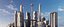 Futuristic sci-fi buildings kit