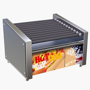 hot dog grill 3d max