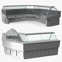 Corner Refrigerated Display Case