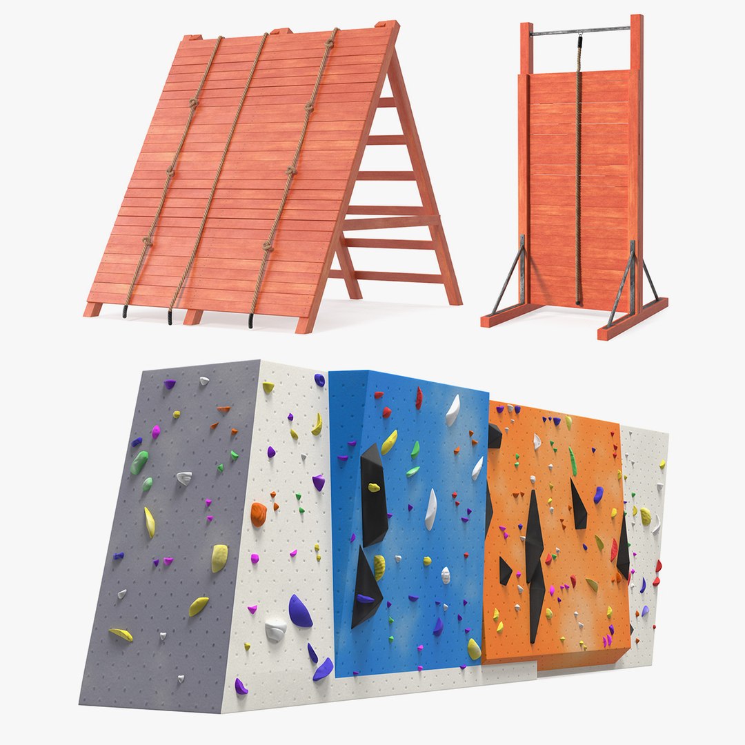 Climbing Walls Collection 3D model preview