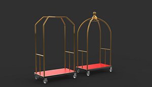 3D Luggage Cart 01 3D model model