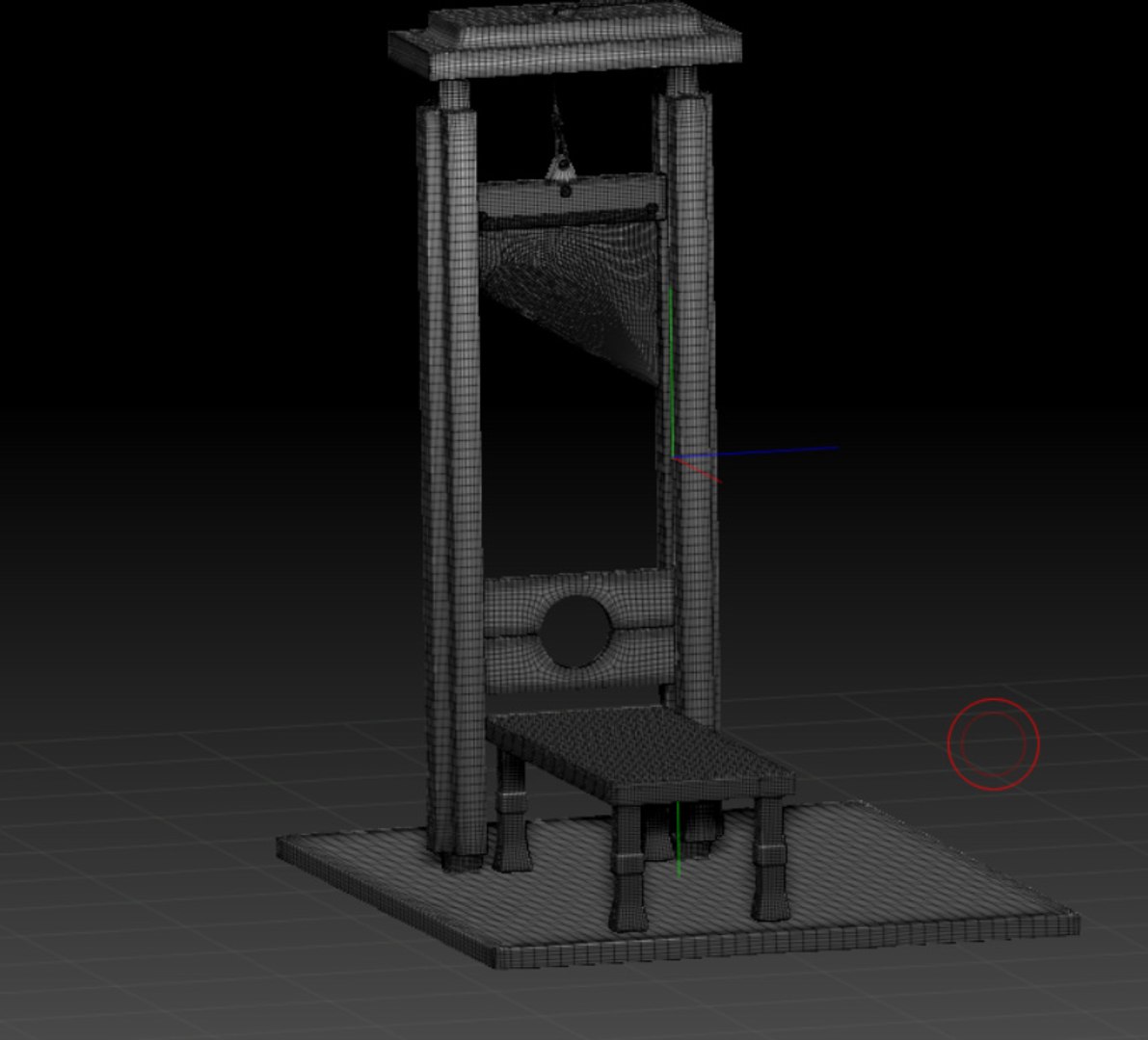 Guillotine Execution 3D - TurboSquid 1560590