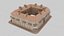 Casa antigua Low-poly Modelo 3D Low-poly