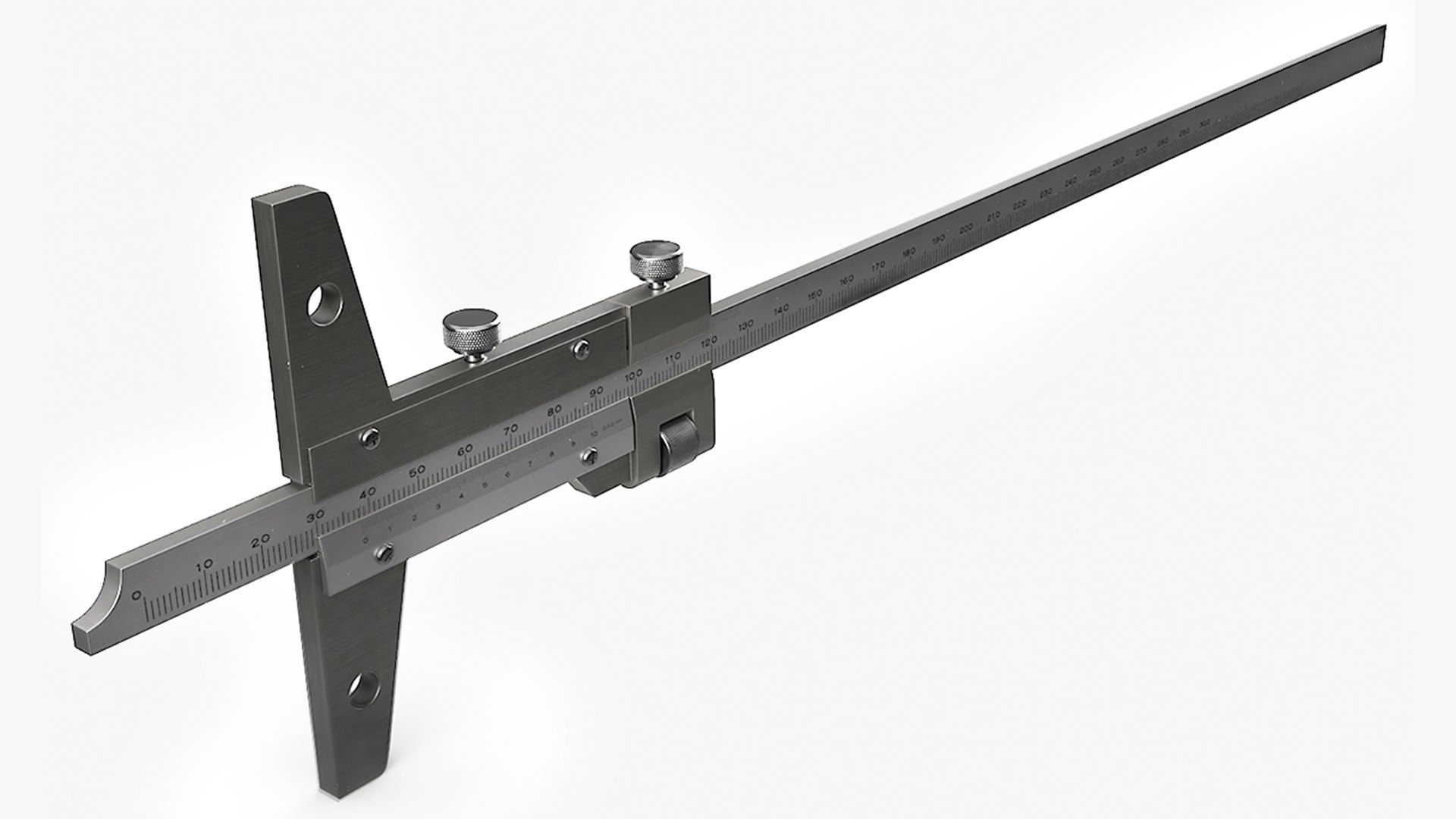 Caliper Tool 3D model for industrial visualization, technical presentation, simulation, product rendering, and animation