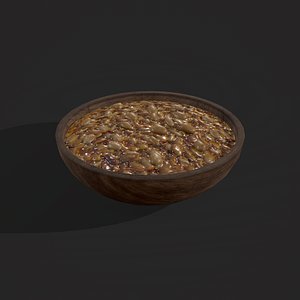 3D Beans Bowl model