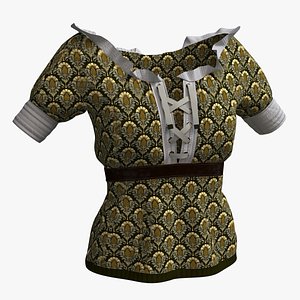 3D Woman  cloth 10 - Blouse Medieval