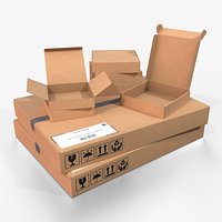 Cardboard Box Collection - Flat Form Mix