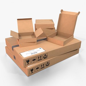 Cardboard Box Collection - Flat Form Mix