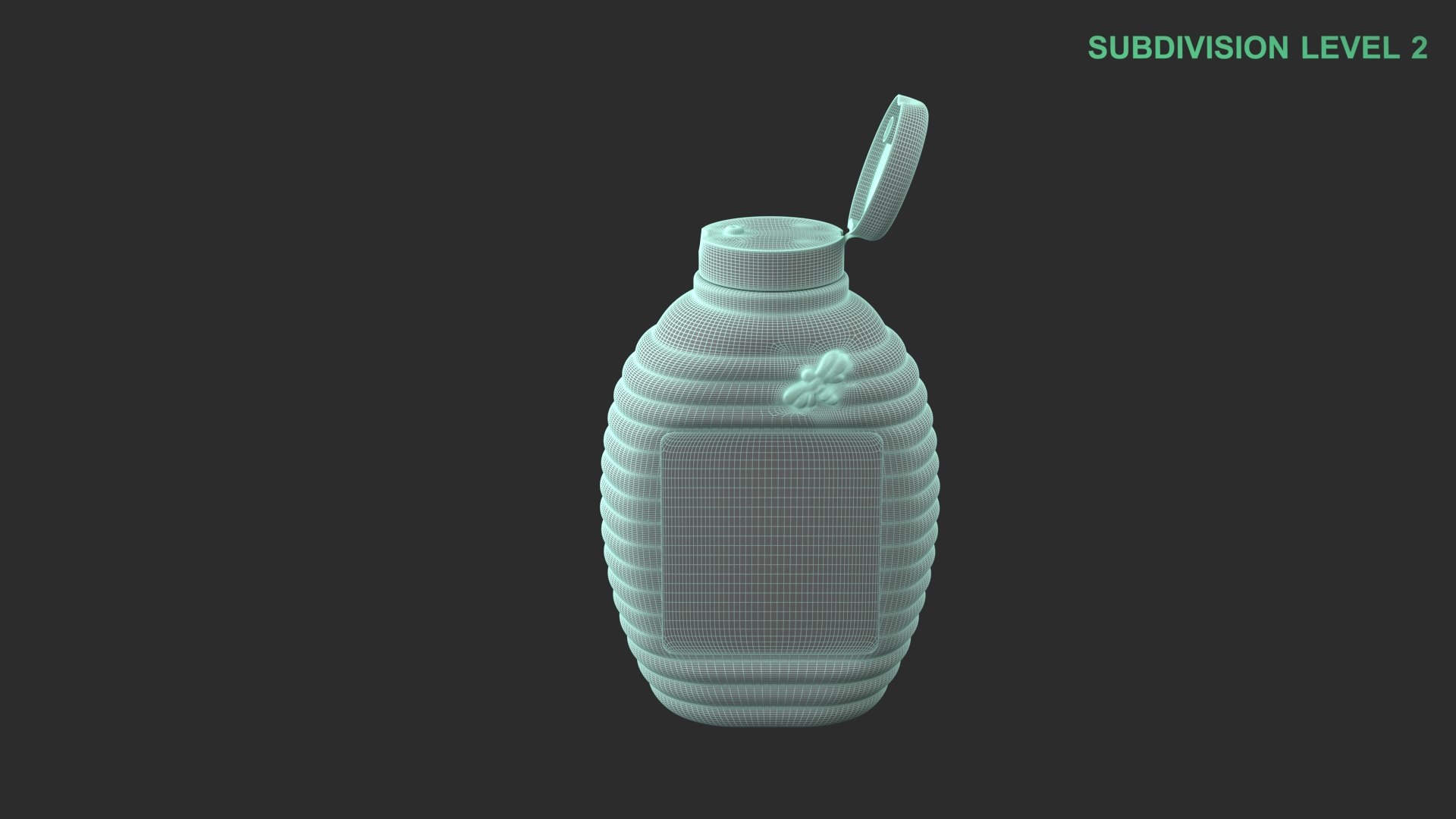 3D Honey Bottle Open model https://p.turbosquid.com/ts-thumb/4e/ZfjlVt/W9/wireframe_0002/jpg/1740337051/1920x1080/fit_q87/688d071697c307a6bb7a4498077a29790a3aa1ba/wireframe_0002.jpg