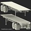 Flatbed Trailer Generic 3D Model