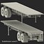Flatbed Trailer Generic 3D Model