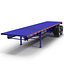 Flatbed Trailer Generic 3D Model