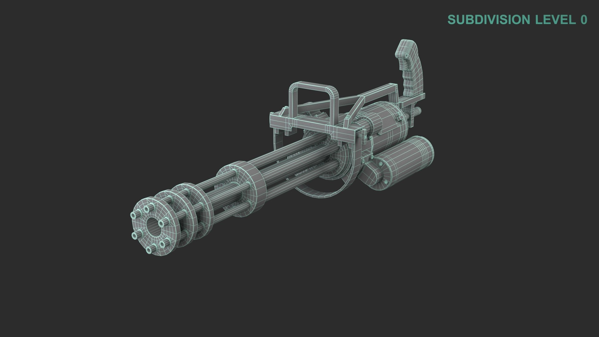 Minigun 3D Model - TurboSquid 1925250