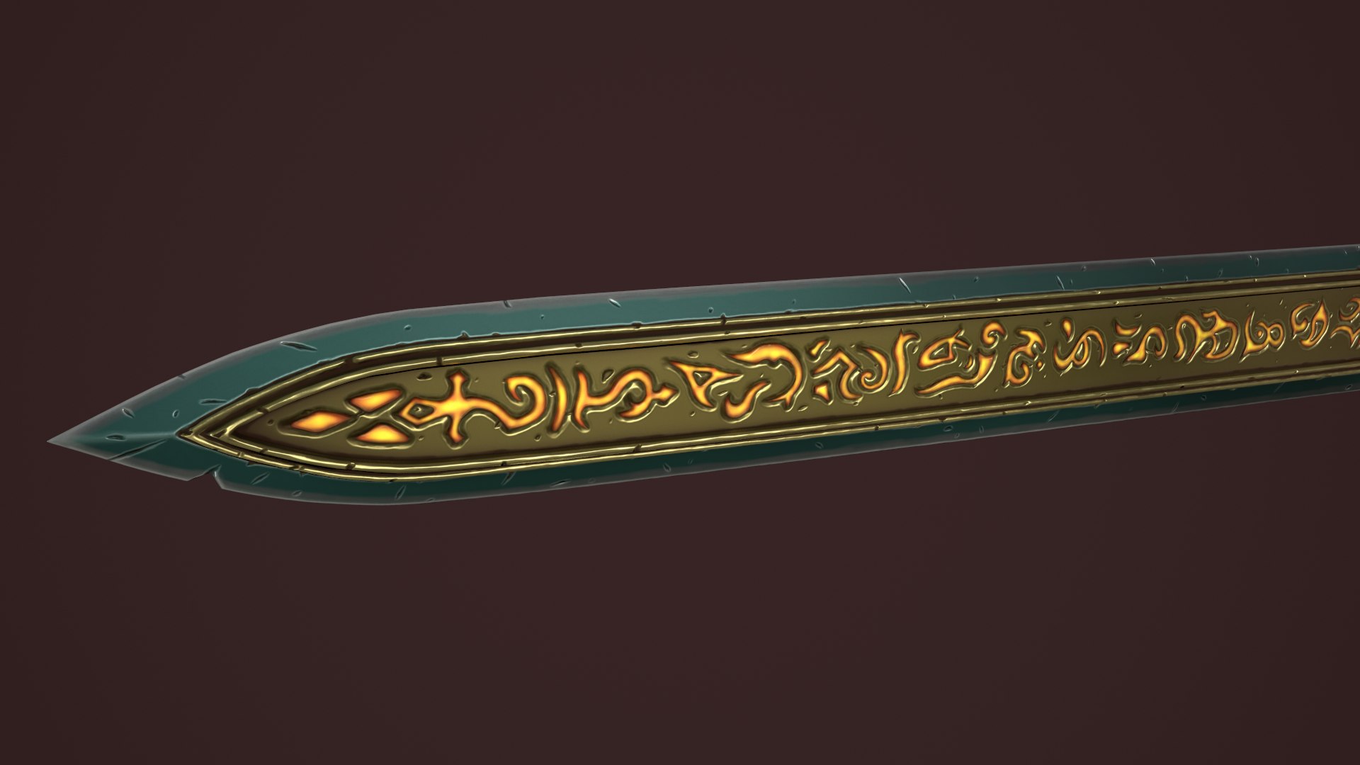 3D Rune Two Handed Sword Model - TurboSquid 1812575