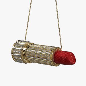 3D Lipstick Purse Clutch Bag