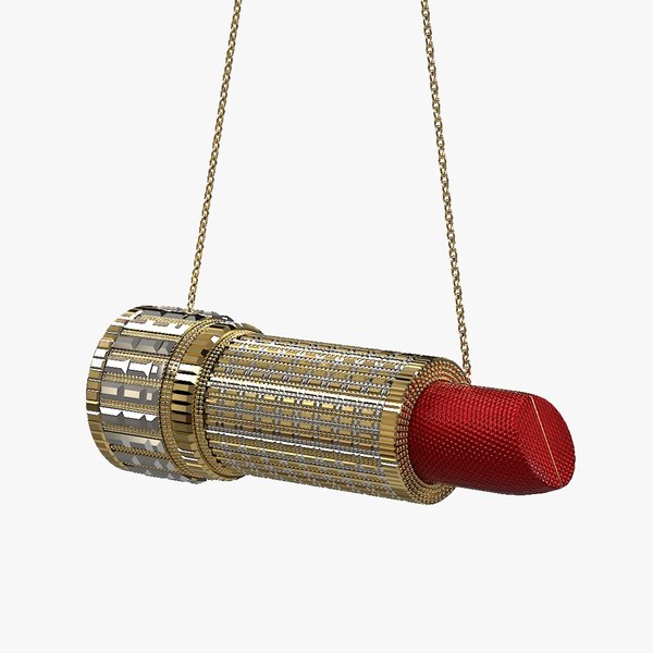3D Lipstick Purse Clutch Bag