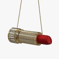 Lipstick Purse Clutch Bag