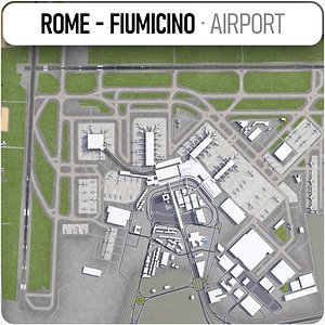 3D international airport leonardo da