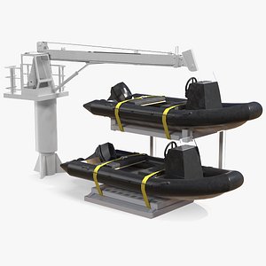 Supply Boat JIB Crane