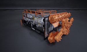 Continuous Miner 420 3D model