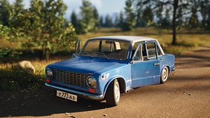 2101Car Lowpoly Gameready PBR