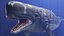 3D model Livyatan melvillei Moby dick whale rigged