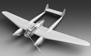 German plane F-189 3D model