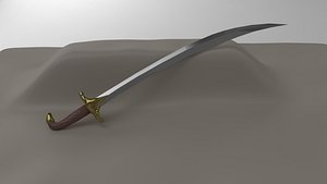 scimitar rpg medieval 3D model