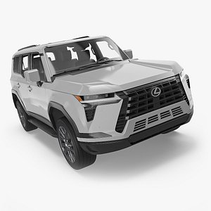 Lexus GX 550 SUV Eminent Atomic Silver 3D model
