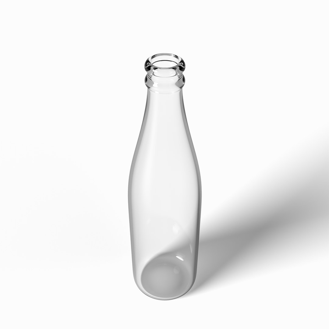 Realistic 3D Model Of A Glass Bottle 3D - TurboSquid 2092861