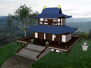 budhism temple 3d model