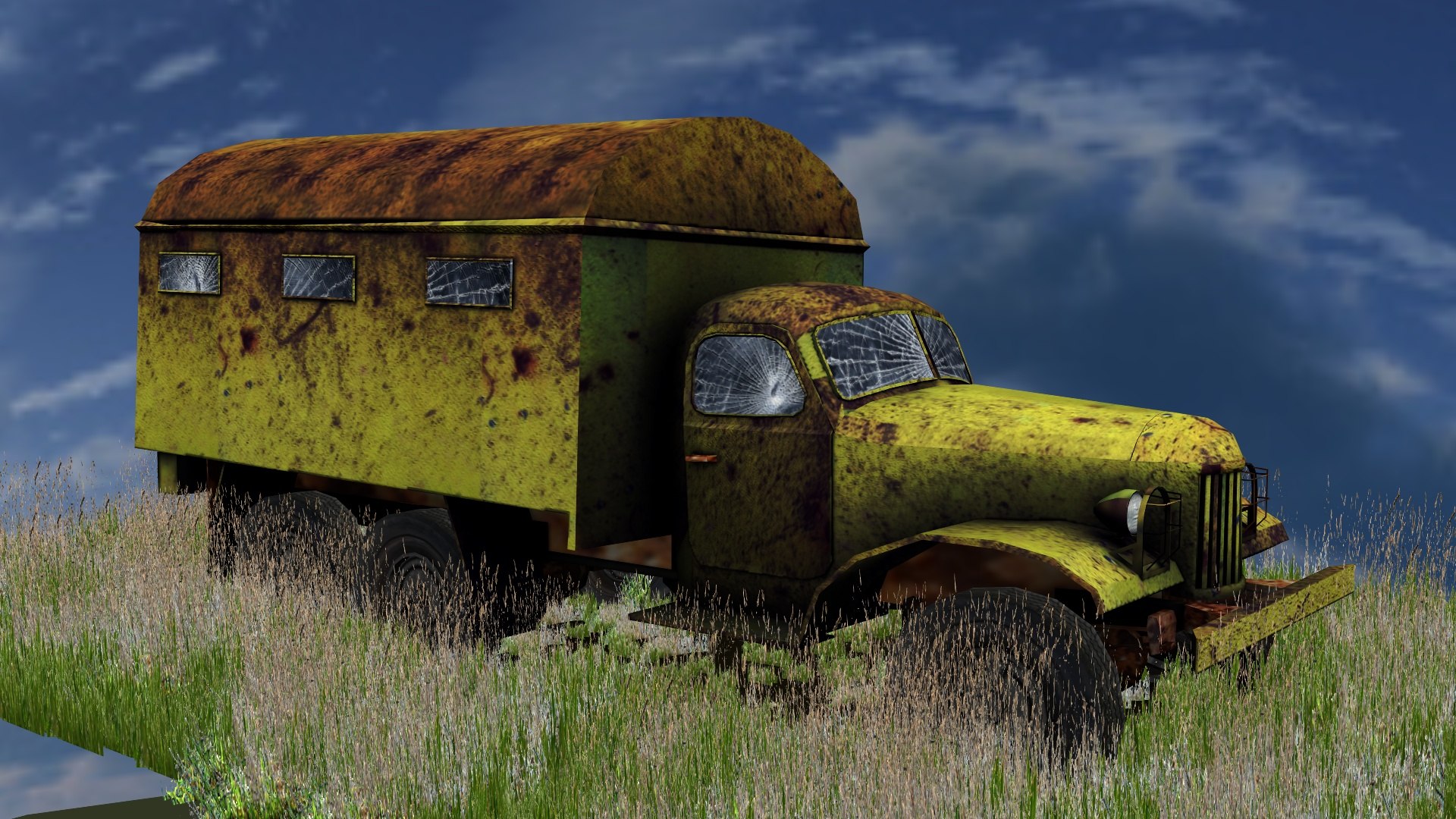 Old Rusty Zil- 3d Model