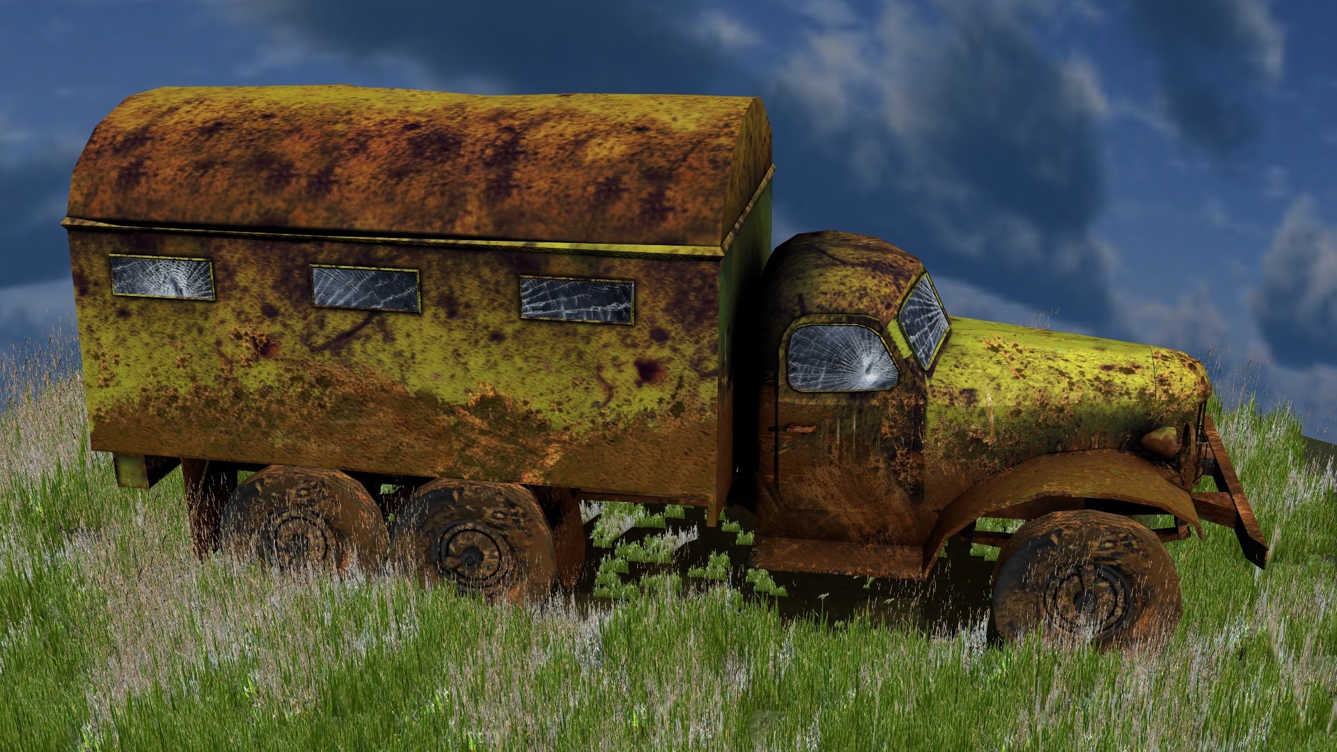 Old Rusty Zil- 3d Model
