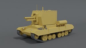 3D british bishop tank
