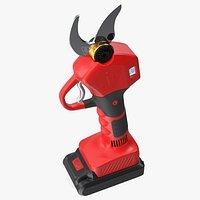 Red Cordless Pruner