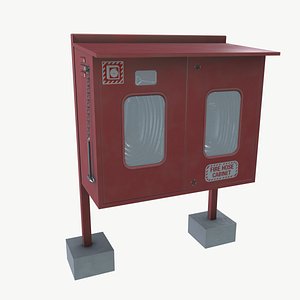 3D model Fire hose cabinet
